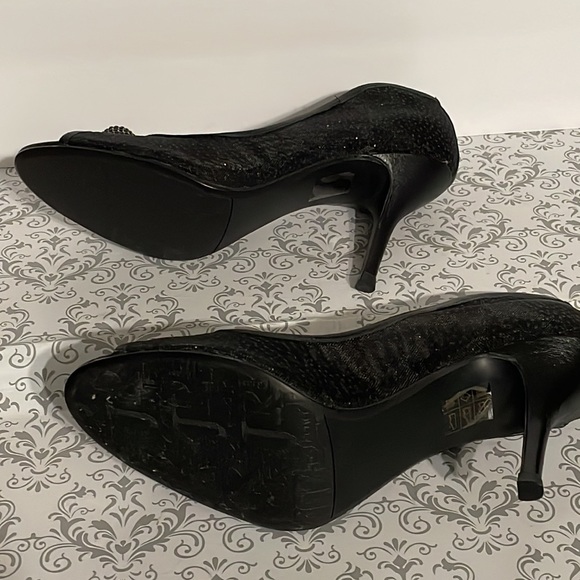 J.Renne, semi sheer material, heels. - Picture 12 of 14